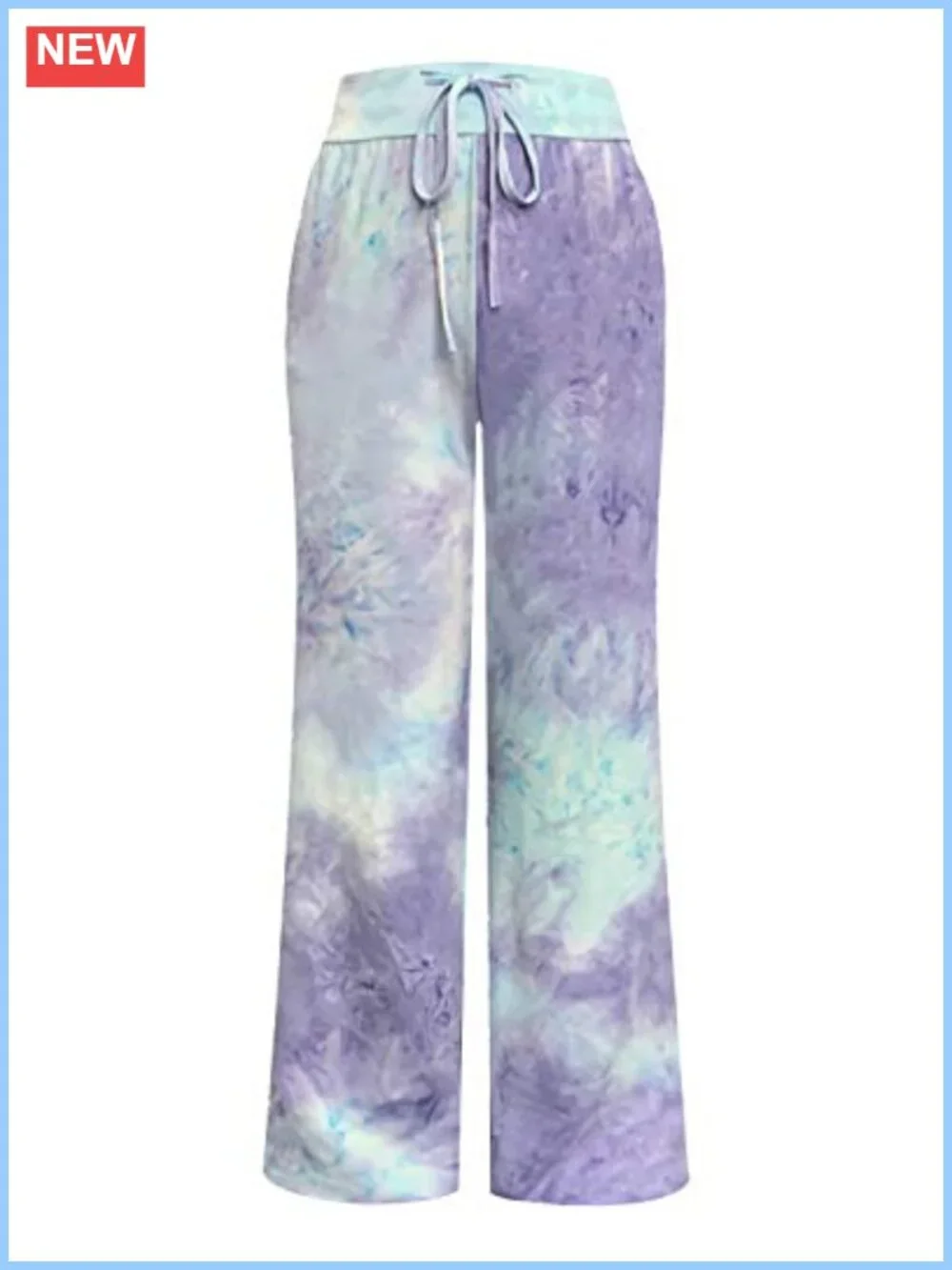 Women's Wide Leg Palazzo Lounge Pajama Pants Drawstring, Milk Silk